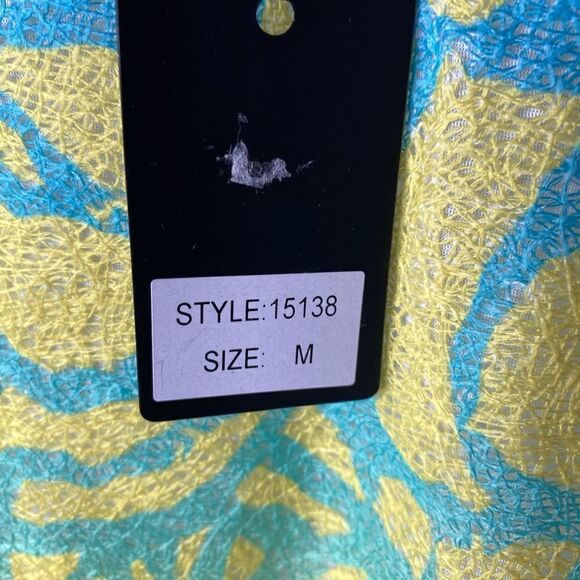 Radzoli Womens Tank Top Colorful Lace Detail Beautiful Sz Medium NWT. - Picture 4 of 10